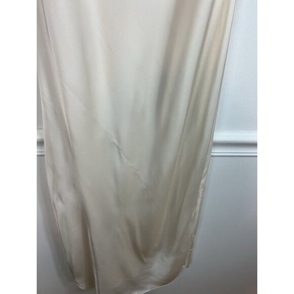 All Saints Cowl Neck Satin Hadley Midi Dress Women Ivory Small Retro Y2K Party - Picture 6 of 11